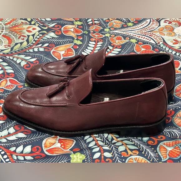Men’s Size 9.5 Anthony Veer Oxblood Kennedy Loafers - Picture 3 of 5